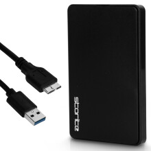 Storite External Hard Drive 1TB USB 3.0 Portable Storage with 5 Gbps Transfer Speed, 2.5-Inch ABS Plastic Build for Laptop, PC, Mac, Android, Gaming