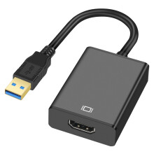 AXFEE USB to HDMI Adapter, 1080P Full HD USB 3.0/2.0 to HDMI Adapter, Multi-Display, Compatible with Windows 10/8.1/8/7, Monitor, Projector, HDTV, La