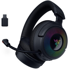 Razer Kraken V4 - Wireless Gaming Headset (3 Modes Connectivity, TriForce 40mm Drivers, 9-Zone RGB Earcup Lighting, Mix & Volume adjustments, THX Spa