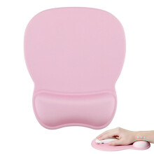 HUIQIHANG Mouse Mat with Memory Foam Rest, Non-slip Rubber Base, Ergonomic Gel Mouse Pad, Mouse Wrist Rest with Non-slip Rubber Base for Home Office