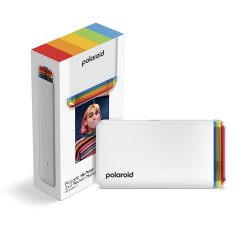 Polaroid Polaroid Hi-Print - 2nd Generation - Bluetooth Connected 2x3 Pocket Photo, Dye-Sub Printer - White