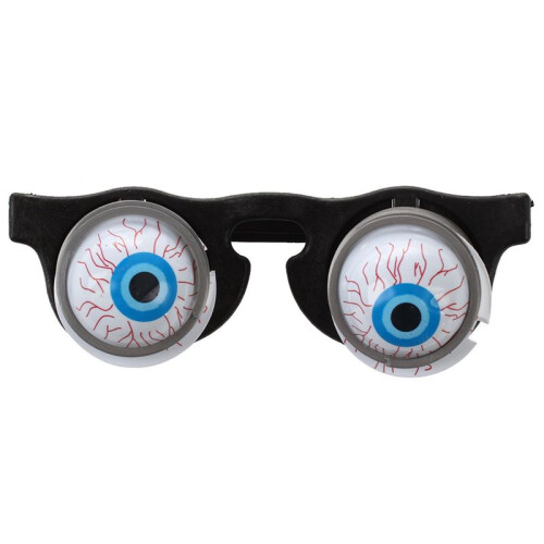 2X Halloween Carnaval Feest Plastic Grap Horror Schok  Ogen Bril Speelgoed 2