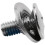 Snowboard Binding Screw Set Include 8 Pieces Snowboard Mounting Screws and 8 Pieces Snowboarding Screw Washers 5