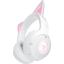 Razer Kraken Kitty V2 BT - Wireless Bluetooth RGB Headset with Kitty Ears for gaming and streaming (325 g, TriForce 40 mm Drivers, Bluetooth 5.2, Noi