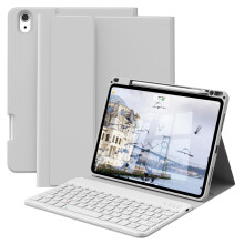 GKABXY Case with Keyboard for iPad Air 11 inch M4/M3/M2 (2026/2025/2024), iPad Air 5th/4th Generation 10.9 inch with Pencil Holder, Magnetically Deta