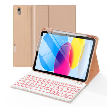 Senyoson Keyboard Case for iPad A16 11th Generation 11 Inch 2025/10th Generation 10.9 Inch 2022, 7 Colors Backlit Magnetic Wireless Detachable Folio