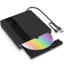 BNEHHOV External CD/DVD Drive with USB 3.0 Type-C External DVD Burner CD/DVD +/-RW Portable Drive for Laptop Desktop PC and Mac OS for MacBook for Wi