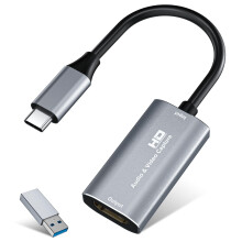 VIXLW Video Capture Card, 4K HDMI to 1080P USB C Video Recording Card for Gaming, Streaming, Conference - Windows, Mac OS, PS4, Switch, Xbox
