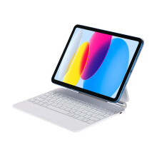 Seagtigau Magic Keyboard Case for iPad 10th Generation 2022 10.9 inch and iPad 11th A16 2025, Magnetic Keyboard Case with Multi-Touch Trackpad, Backl
