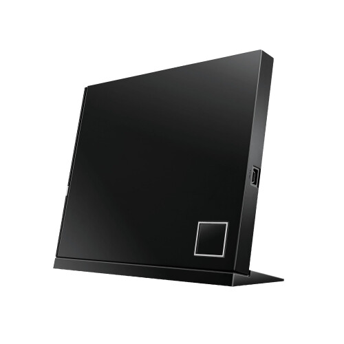 ASUS ASUS SBC-06D2X-U external 6X Blu-ray combo, Stand Design, Mac Compatible, M-DISC support, Disc Encryption, Unlimited Webstorage(12 months), NERO Back