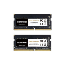 【DDR4 RAM Laptop Only】GIGASTONE 32GB Kit (2x16GB) DDR4 2666MHz (2400MHz or 2133MHz) PC4-21300 (PC4-19200/17000) CL19 1.2V SODIMM 260 Pin Unbuffere