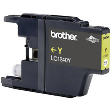 Brother LC-1240Y Inkjet Cartridge, Yellow, Single Pack, Standard Yield, Includes 1 x Inkjet Cartridge, Brother Genuine Supplies