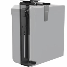 VIVO Adjustable Under Desk and Wall Large PC Mount, Computer Case CPU Holder with Swivel Action and Secure Locking, Black, MOUNT-PC01L