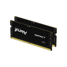 Kingston Fury Impact PnP 32GB (2x16GB) 5600MT/S DDR5 CL40 SODIMM Notebook Gaming Memory Kit of 2 - KF556S40IBK2-32