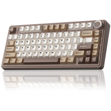 AULA F75 75% Wireless Mechanical Keyboard,2.4Ghz/Type-C/BT5.0 Gaming Keyboards,Advanced Structure,RGB Backlight,Creamy Sound,Hot Swappable Custom Key