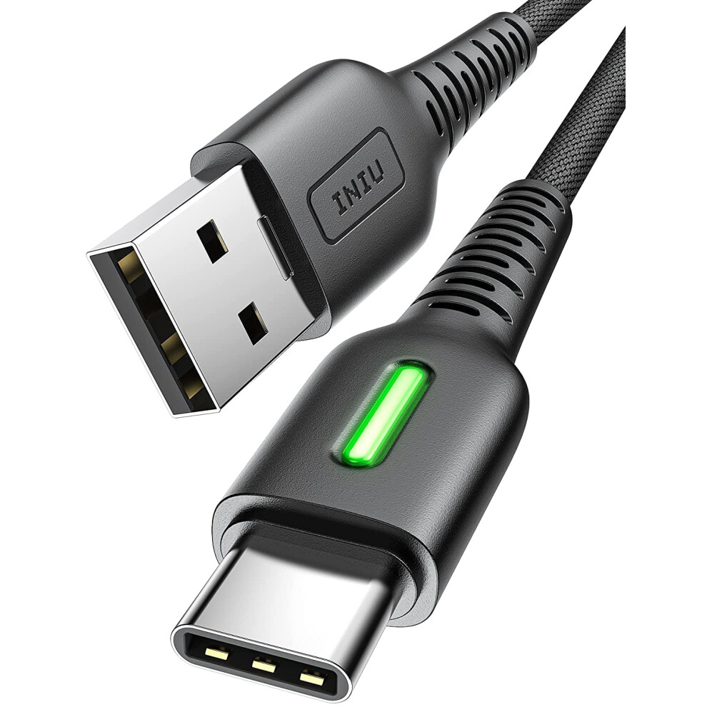 Iniu Usb C Charger Cable, 1.8M Type C Cable 3.1A Fast Charging, Zinc Alloy Braided Qc 3.0 Usb-C Data Lead Phone Charger Cable For Ipad Pro Air Samsun 5000280800494
