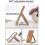 Wooden Desktop Mirror with Stand – Folding HD Rectangular Vanity Mirror, Free Standing Bathroom Mirror 2