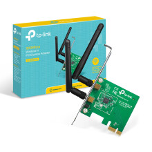 TP-Link TL-WN881ND 300 Mbps Wireless N PCIe WiFi Adapter for PC, PCIe WiFi Card for Desktop, Low-Profile Bracket Included, Supports Windows 10-8.1-8-