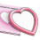 Pink Heart Shape Makeup Mirror, Tabletop & Wall Hanging Cosmetic Mirror 4