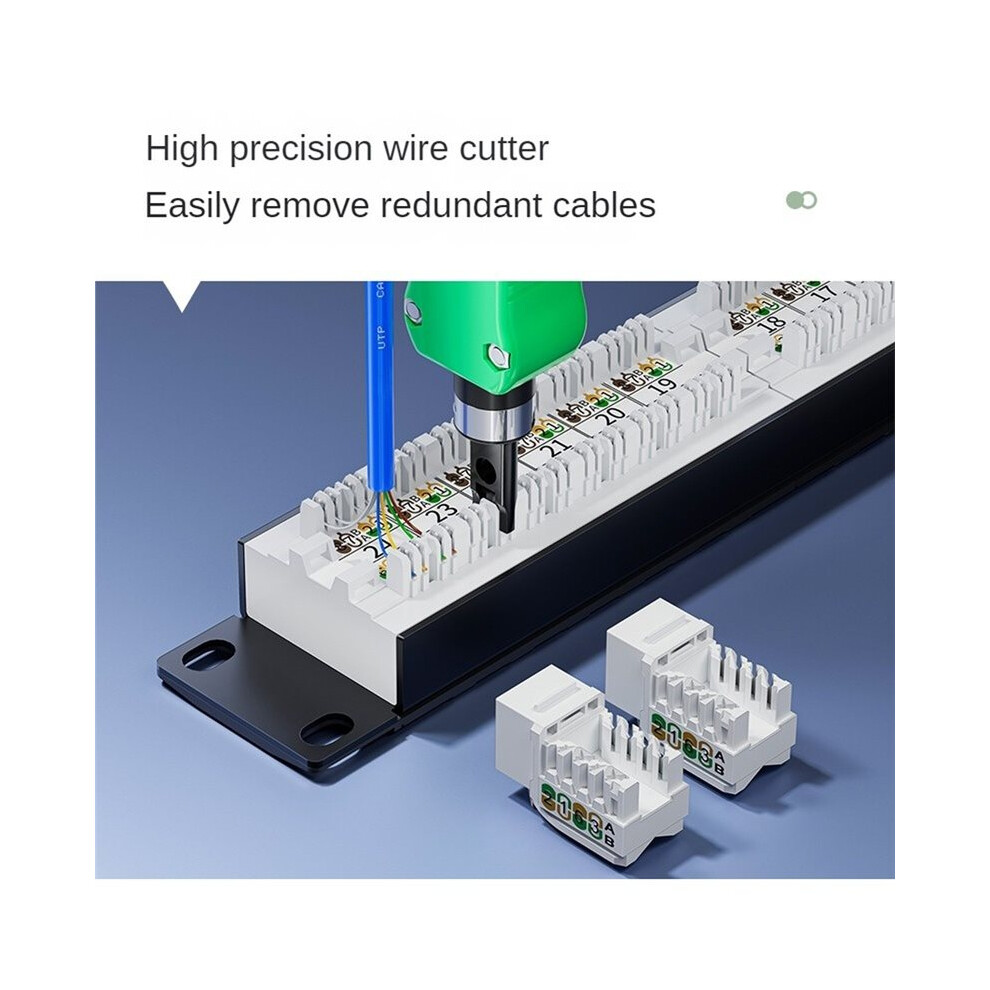 All-In-1 Network Punch Down Tool, Ergonomic Impact Punchdown Tool For Cat5e Cat6 Network Module Termination, Wiring Tool 6032967304963