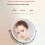 Multicolor 9-Inch Folding Makeup Mirror, 10X Magnification, Touch LED Light, Double-Sided Vanity 5