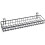 4X Hanging Basket for Wire Wall Grid Panel, Multi-Function Wall Storage and Display Basket, 40X10X5CM, Black Painted 4