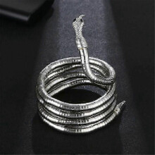 Collier Dark Earth Cool Snake pour hommes et femmes, design original et audacieux, ajustable.