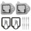 Truck Tool Box Latch Replacement Stainless Steel Toolbox Paddle Lock Replacement Handle with Keys fo 1