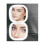 Mini miroir de voyage double face grossissant x5 avec éclairage LED, épingle 3