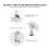 Specchio rotondo per trucco a LED con ingrandimento 7X e ventosa, colore bianco 4