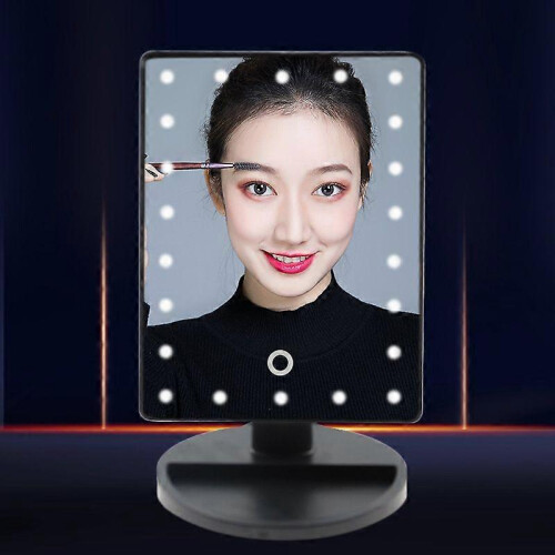 LED Lighted Makeup Mirror, 10x Magnifying Round Vanity Mirror 1