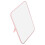 Pink Foldable Desktop Makeup Mirror 19x14x1cm, Touch Ups Eyebrow Grooming, Plastic 1Pcs 3