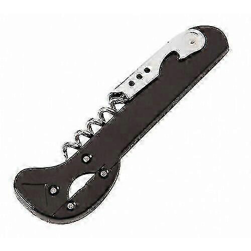 Foil cutter and corkscrew bottle opener