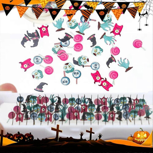 Halloween Colorful Cosplay False Eyelash Extensions 10MM 1