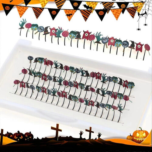 Halloween Colorful Cosplay False Eyelash Extensions 10MM 2