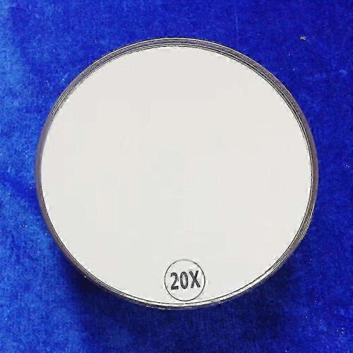 Khaki 20x Magnifying Mirror with 3 Suction Cups, Cosmetic Tool 2