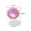 8.8x8x0.8cm 2pcs Creative Seashell Shape Portable Pocket Makeup Mirror 3