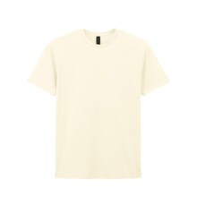(L, Off White) Gildan Mens Short Sleeve Soft-Style T-Shirt