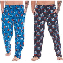(9-10 Years, Multicoloured) Keanu Childrens/Kids Eat Sleep Game Repeat Lounge Pants (Pack of 2)