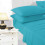 (Single, Teal) K Collection percale Percale Fitted Sheet 1