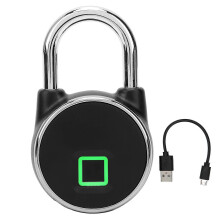 Bluetooth Smart Fingeravtryckshänglås - Vattentätt Stöldskyddslås för Skåp och Mer