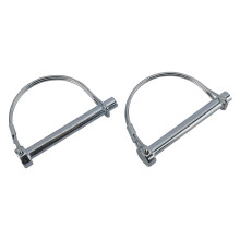40Pcs Wire Lock Pin, 5/16 Inch Shaft Locking Pin Hitch Pin with Round Arch Wire Retainer for Farm Trailers Lawn Garden