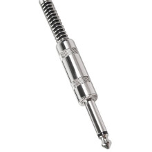 USB to 6.35mm Interfaces Cable for Electric Guitar Recording with Gold Plated Connectors and Noise Reduction 2M