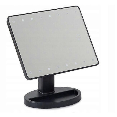 Rotating LED Makeup Mirror, 180 Adjustable, Touch Control Lighting 1