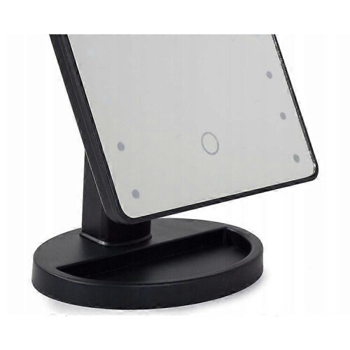 Miroir de maquillage LED rotatif, orientable à 180, éclairage tactile 2