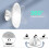 7X Magnifying Makeup Mirror with LED Lights, Rechargeable, Strong Suction Cup 4