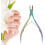 Cuticle Nipper Set – Stainless Steel Pusher, Cutter, Scissors & Scraper for Hands 3