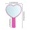2x Cute Heart Shaped Mirror, Single Side, Adorable Purple 2