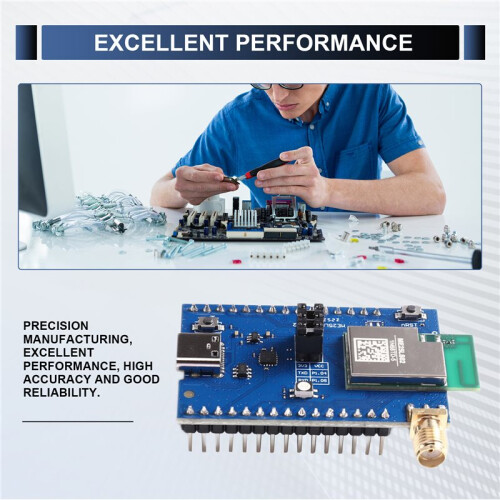 Long Range BLE 6.0 LoRaWAN Combo RF Module MX25LE02 LLCC68 NRF54L15 PCB Antenna Uart Wireless & RF Lora Module 2