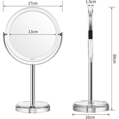 Beautifive 7x Magnifying Makeup Mirror & 1x Two-Sided Swivel Vanity Mirror 1